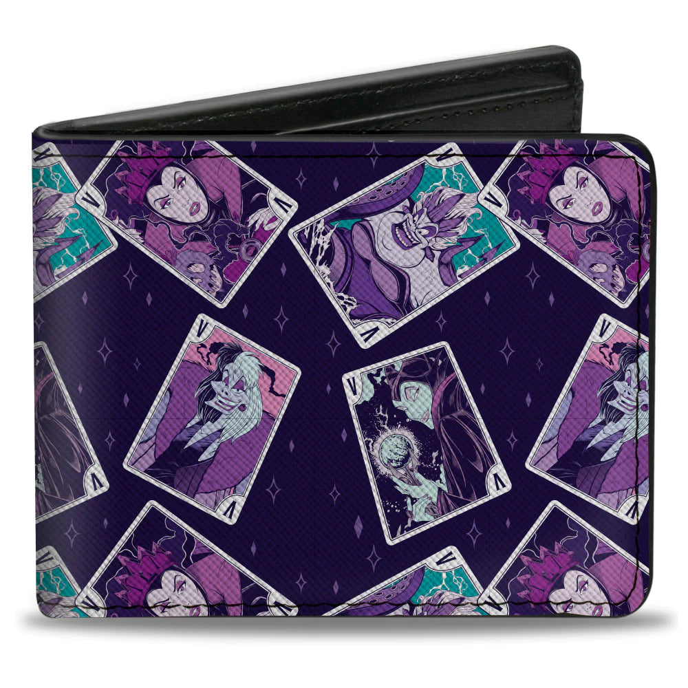 Buckle-Down Men's Bifold Wallet - The Joker 'Wine Glass Pose' Design, Vegan Leather, 4" X 3.5"